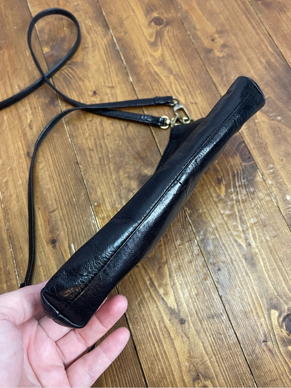 Hobo small black leather purse - Picture 3 of 8
